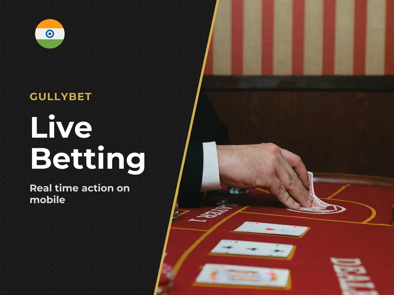 Live betting experience on mobile. Live